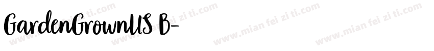 GardenGrownUS B字体转换